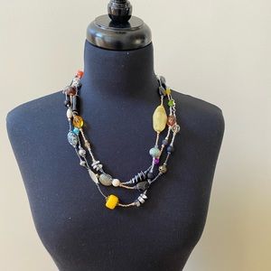 Extra Long Multi Color Necklace